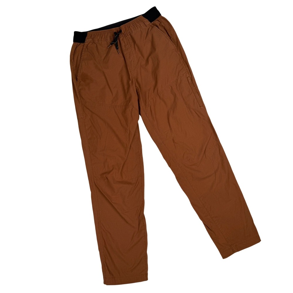 Eddie Bauer Pants Men's Small Rust Brown Drawstring Hiking Outdoor Tapered
